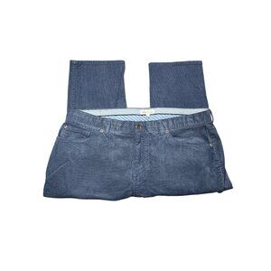 Peter Millar Mens Corduroy Pants 36x33 Blue Classic Fit Soft Cotton Blend Comfor